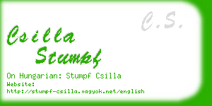 csilla stumpf business card